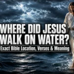 Where did Jesus walk on water Sea of Galilee Bible location illustration