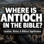 Where is Antioch in the Bible map showing ancient Antioch location and modern Antakya Turkey