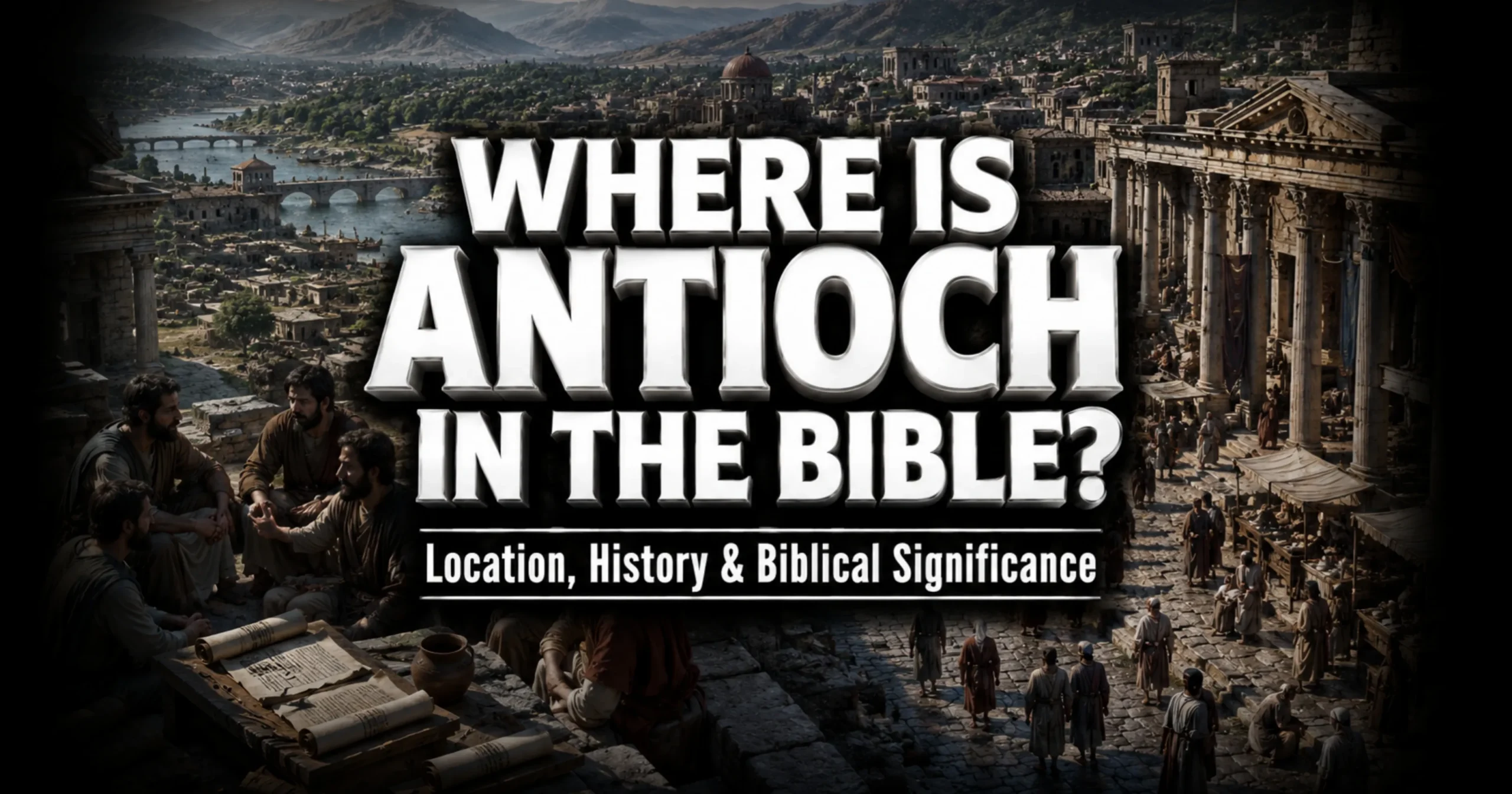Where is Antioch in the Bible map showing ancient Antioch location and modern Antakya Turkey