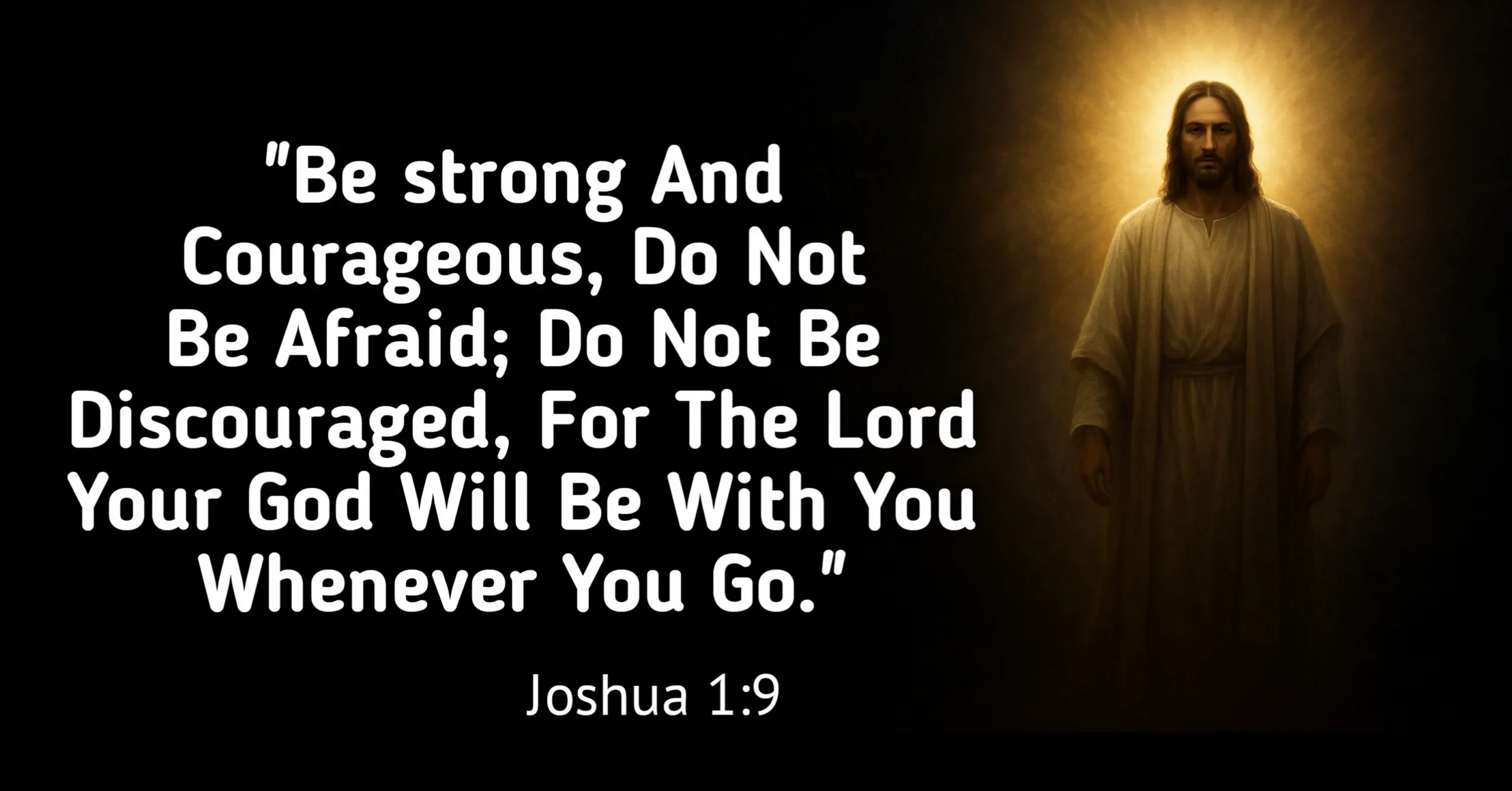 What does the Bible say about fear – Joshua 1:9 be strong and courageous do not be afraid God is with you wherever you go