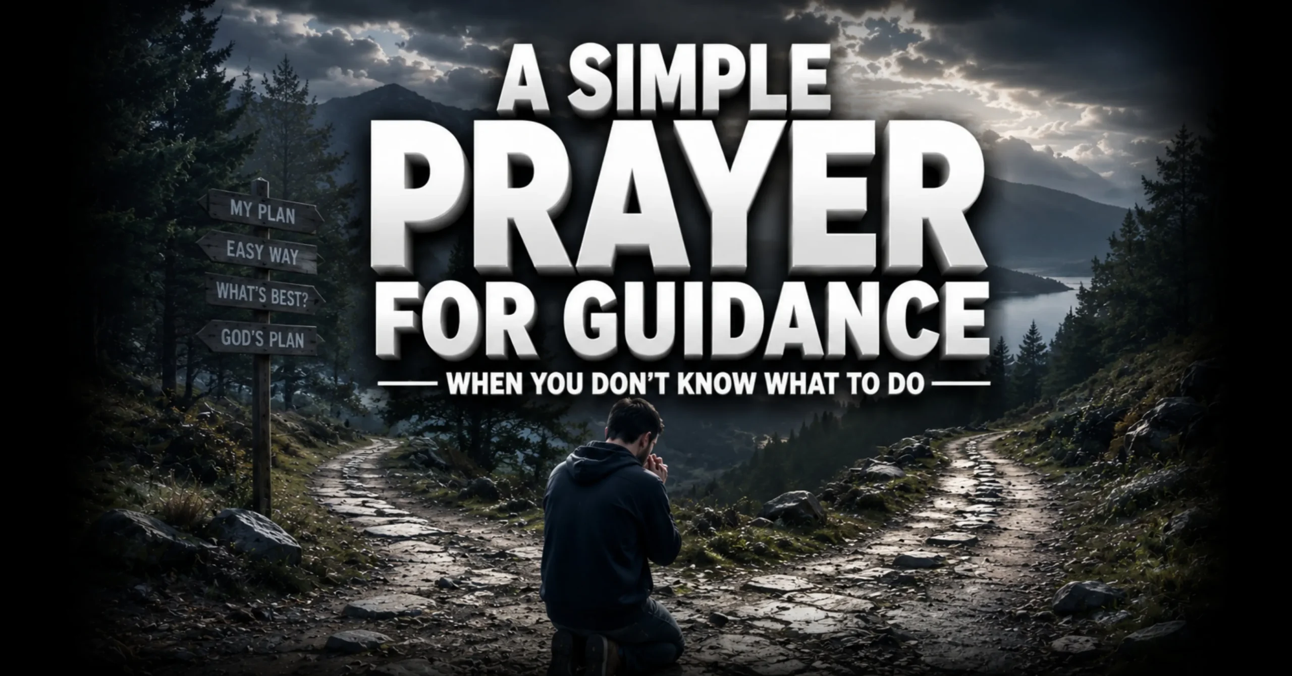 banner image of prayer for guidance