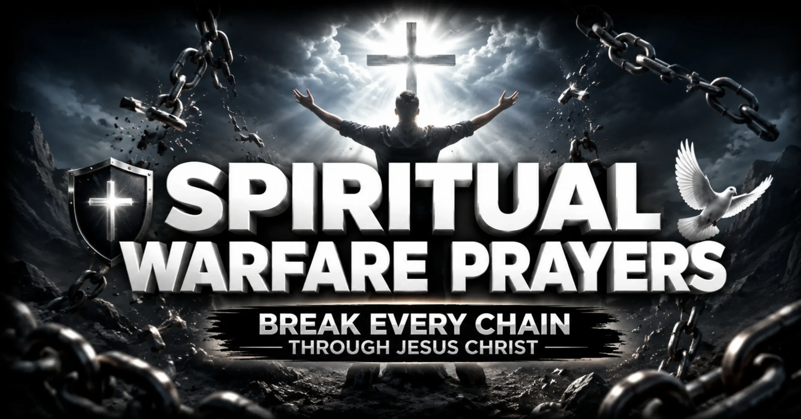 spiritual warfare prayers banner image
