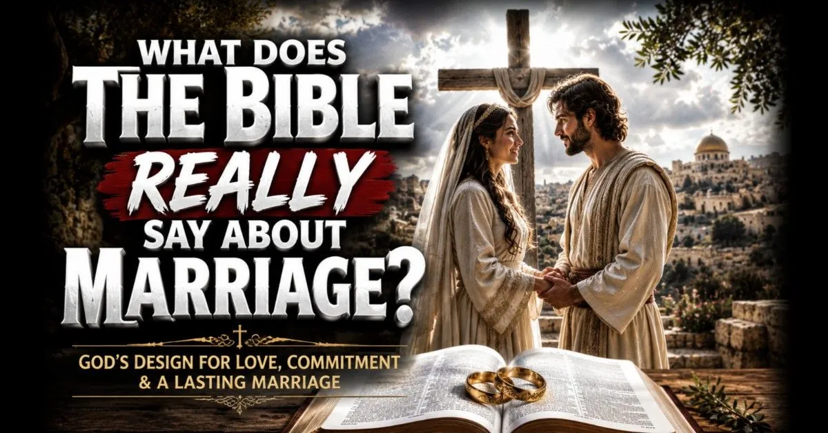 What Does the Bible Say About Marriage? Christian husband and wife reading the Bible together