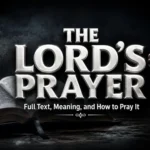 The Lord's Prayer with Jesus teaching his disciples