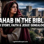 Rahab in the Bible helping the two Israelite spies in Jericho