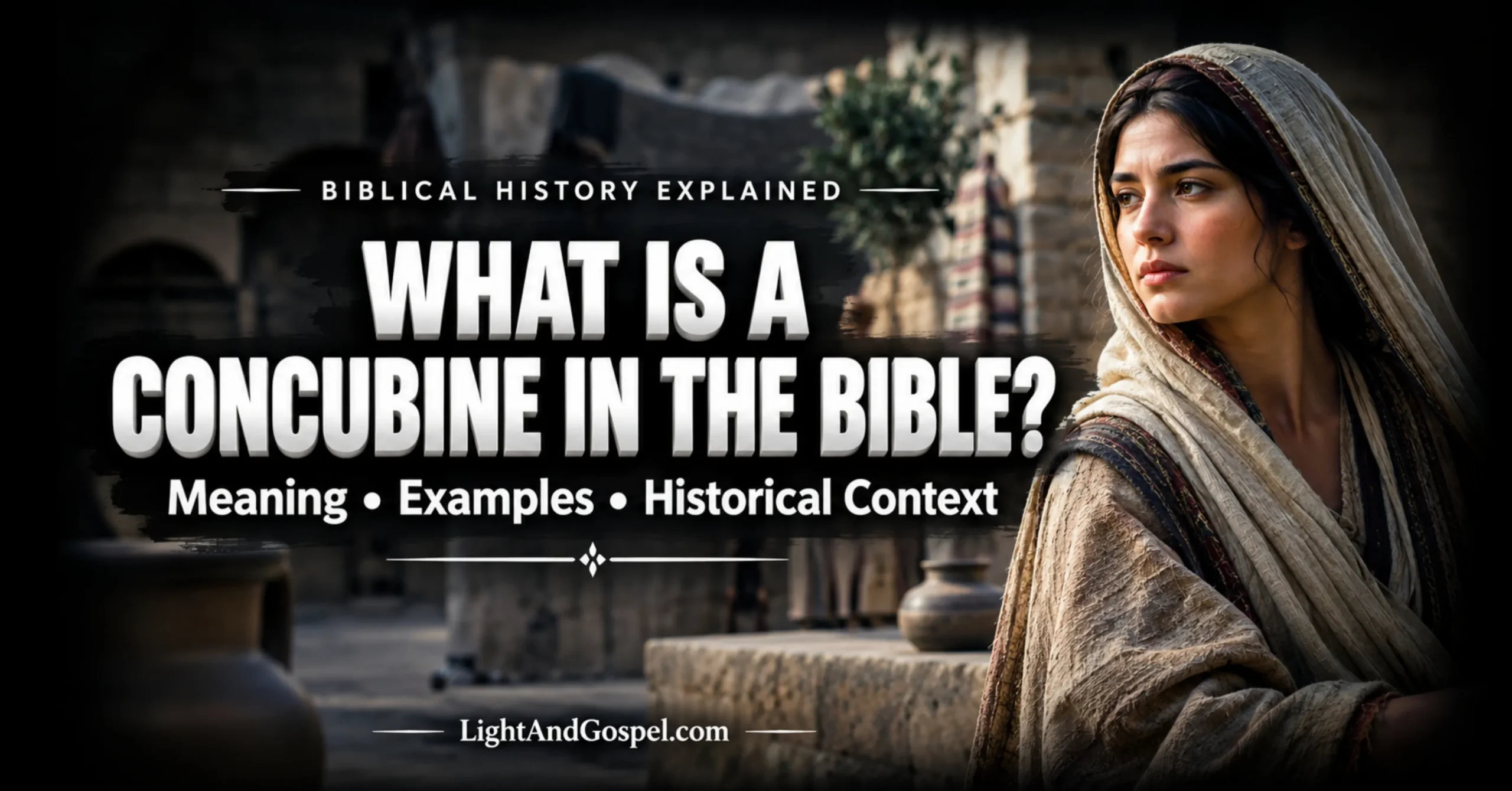 What is a concubine in the Bible biblical concubinage and ancient household life